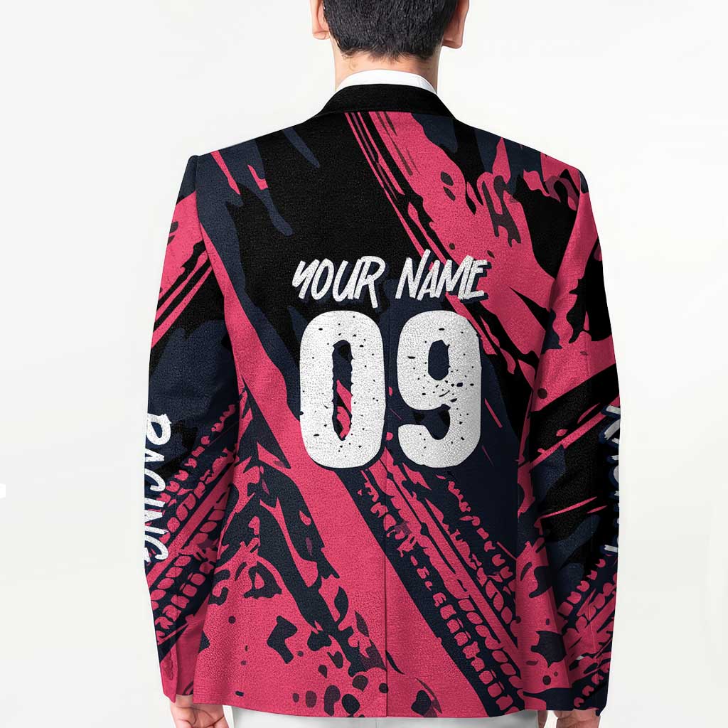 Custom Extreme Motocross Pink Blazer with Bold Tire Track Graphics - Wonder Print Shop