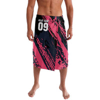 Custom Extreme Motocross Pink Lavalava with Bold Tire Track Graphics - Wonder Print Shop