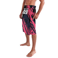 Custom Extreme Motocross Pink Lavalava with Bold Tire Track Graphics - Wonder Print Shop