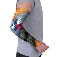 Custom Texas Flag Arm Sleeves with Ripped Effect and Fish Scale Pattern - Wonder Print Shop