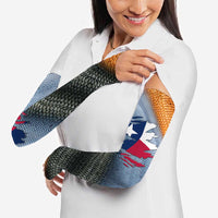 Custom Texas Flag Arm Sleeves with Ripped Effect and Fish Scale Pattern - Wonder Print Shop