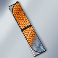 Custom Texas Flag Auto Sun Shade with Ripped Effect and Fish Scale Pattern - Wonder Print Shop