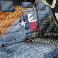 Custom Texas Flag Back Car Seat Cover with Ripped Effect and Fish Scale Pattern - Wonder Print Shop