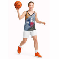 Custom Texas Flag Basketball Jersey with Ripped Effect and Fish Scale Pattern - Wonder Print Shop