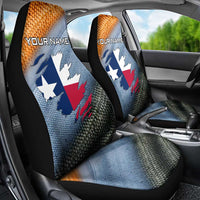 Custom Texas Flag Car Seat Cover with Ripped Effect and Fish Scale Pattern - Wonder Print Shop