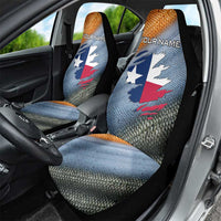 Custom Texas Flag Car Seat Cover with Ripped Effect and Fish Scale Pattern - Wonder Print Shop
