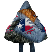 Custom Texas Flag Cloak with Ripped Effect and Fish Scale Pattern - Wonder Print Shop