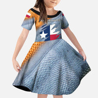 Custom Texas Flag Family Matching Mermaid Dress and Hawaiian Shirt with Ripped Effect and Fish Scale Pattern - Wonder Print Shop