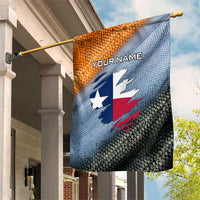 Custom Texas Flag Garden Flag with Ripped Effect and Fish Scale Pattern - Wonder Print Shop