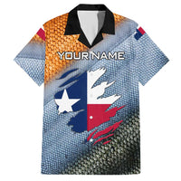 Custom Texas Flag Hawaiian Shirt with Ripped Effect and Fish Scale Pattern - Wonder Print Shop