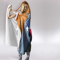 Custom Texas Flag Hooded Blanket with Ripped Effect and Fish Scale Pattern - Wonder Print Shop