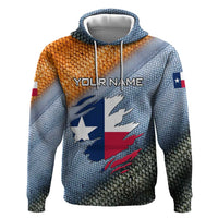 Custom Texas Flag Hoodie with Ripped Effect and Fish Scale Pattern - Wonder Print Shop