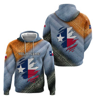 Custom Texas Flag Hoodie with Ripped Effect and Fish Scale Pattern - Wonder Print Shop