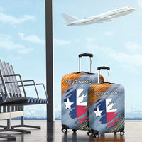 Custom Texas Flag Luggage Cover with Ripped Effect and Fish Scale Pattern - Wonder Print Shop
