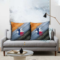 Custom Texas Flag Pillow Cover with Ripped Effect and Fish Scale Pattern - Wonder Print Shop