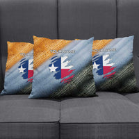 Custom Texas Flag Pillow Cover with Ripped Effect and Fish Scale Pattern - Wonder Print Shop