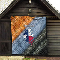 Custom Texas Flag Quilt with Ripped Effect and Fish Scale Pattern - Wonder Print Shop