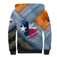 Custom Texas Flag Sherpa Hoodie with Ripped Effect and Fish Scale Pattern - Wonder Print Shop