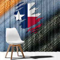 Custom Texas Flag Window Curtain with Ripped Effect and Fish Scale Pattern - Wonder Print Shop