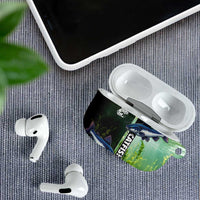 Catfish Fishing AirPods Case with Underwater River Scene and Green Aquatic Pattern - Wonder Print Shop