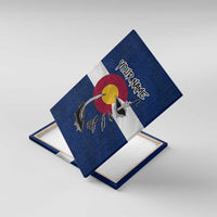 Custom Fishing Hook Canvas Wall Art with Colorado Flag Theme and Blue White Graphic Pattern - Wonder Print Shop