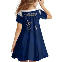 Custom Fishing Hook Family Matching Summer Maxi Dress and Hawaiian Shirt with Colorado Flag Theme and Blue White Graphic Pattern - Wonder Print Shop