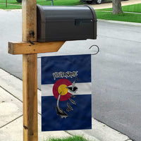 Custom Fishing Hook Garden Flag with Colorado Flag Theme and Blue White Graphic Pattern - Wonder Print Shop