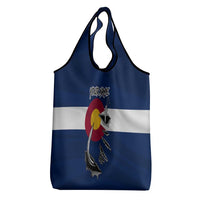 Custom Fishing Hook Grocery Bag with Colorado Flag Theme and Blue White Graphic Pattern - Wonder Print Shop