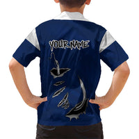 Custom Fishing Hook Hawaiian Shirt with Colorado Flag Theme and Blue White Graphic Pattern - Wonder Print Shop