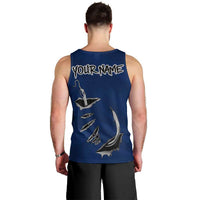 Custom Fishing Hook Men Tank Top with Colorado Flag Theme and Blue White Graphic Pattern - Wonder Print Shop