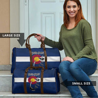 Custom Fishing Hook Travel Bag with Colorado Flag Theme and Blue White Graphic Pattern - Wonder Print Shop