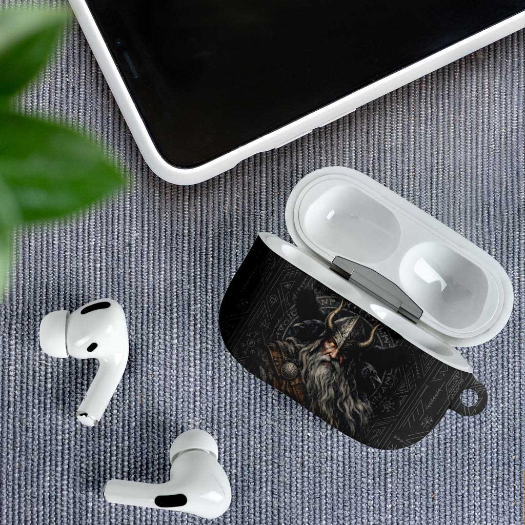 Vikings Odin AirPods Case with Viking Runes and Ravens Norse Mythology - Wonder Print Shop