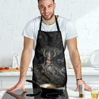 Vikings Odin Apron with Viking Runes and Ravens Norse Mythology - Wonder Print Shop