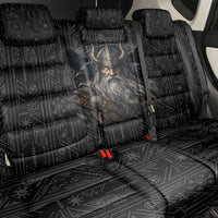 Vikings Odin Back Car Seat Cover with Viking Runes and Ravens Norse Mythology - Wonder Print Shop