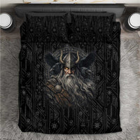 Vikings Odin Bedding Set with Viking Runes and Ravens Norse Mythology - Wonder Print Shop