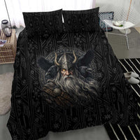 Vikings Odin Bedding Set with Viking Runes and Ravens Norse Mythology - Wonder Print Shop