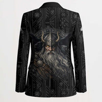 Vikings Odin Blazer with Viking Runes and Ravens Norse Mythology - Wonder Print Shop