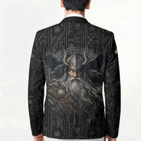 Vikings Odin Blazer with Viking Runes and Ravens Norse Mythology - Wonder Print Shop