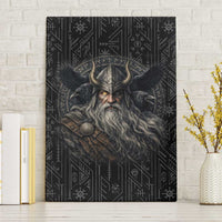Vikings Odin Canvas Wall Art with Viking Runes and Ravens Norse Mythology - Wonder Print Shop