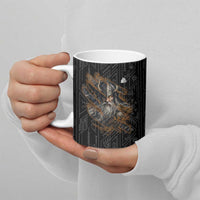 Vikings Odin Ceramic Mug with Viking Runes and Ravens Norse Mythology - Wonder Print Shop