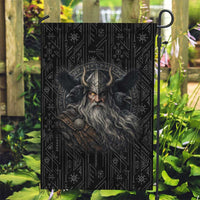 Vikings Odin Garden Flag with Viking Runes and Ravens Norse Mythology - Wonder Print Shop