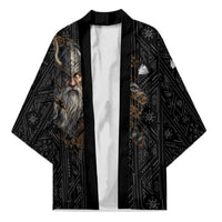 Vikings Odin Kimono with Viking Runes and Ravens Norse Mythology - Wonder Print Shop