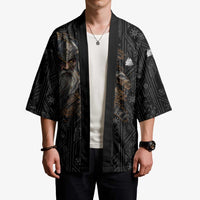 Vikings Odin Kimono with Viking Runes and Ravens Norse Mythology - Wonder Print Shop