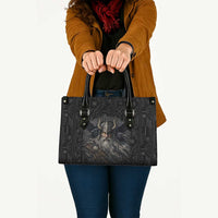 Vikings Odin Leather Bag with Viking Runes and Ravens Norse Mythology - Wonder Print Shop