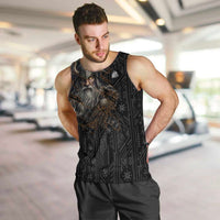 Vikings Odin Men Tank Top with Viking Runes and Ravens Norse Mythology - Wonder Print Shop