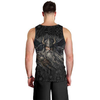 Vikings Odin Men Tank Top with Viking Runes and Ravens Norse Mythology - Wonder Print Shop