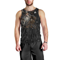 Vikings Odin Men Tank Top with Viking Runes and Ravens Norse Mythology - Wonder Print Shop