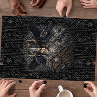 Vikings Odin Puzzle with Viking Runes and Ravens Norse Mythology - Wonder Print Shop