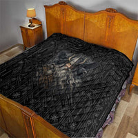 Vikings Odin Quilt with Viking Runes and Ravens Norse Mythology - Wonder Print Shop