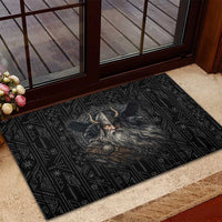 Vikings Odin Rubber Doormat with Viking Runes and Ravens Norse Mythology - Wonder Print Shop